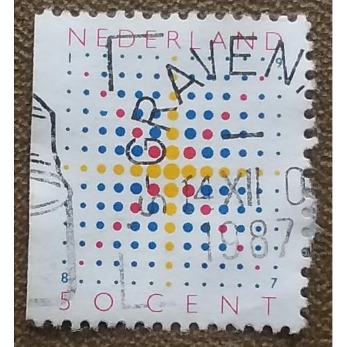 Нидерланды 1987 г - Рождественские марки, гаш