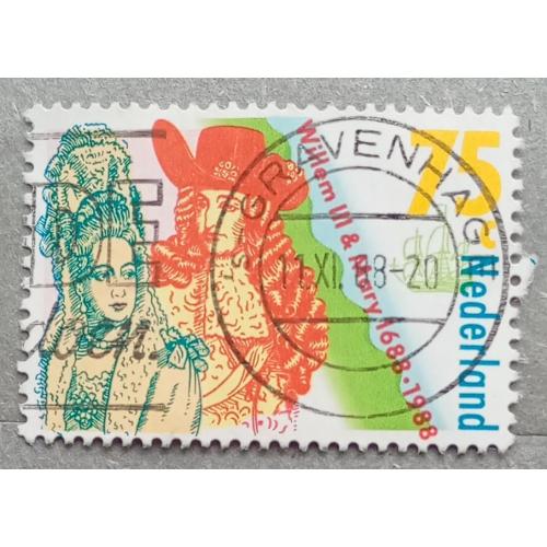 Нидерланды 1988 г - 300 лет правлению Короля Вильгельма III и Королевы Марии II, гаш