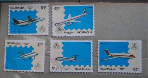 Никарагуа 1986 г - Международная выставка почтовых марок "STOCKHOLMIA '86"