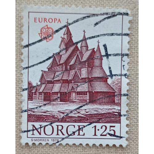 Норвегия 1978 г - Ставкирка в Хеддале, гаш