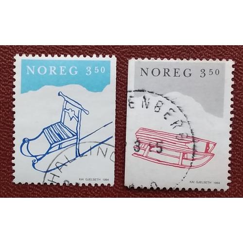 Норвегия 1994 г - Рождественские марки, гаш