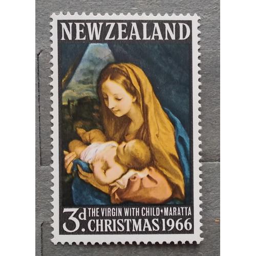 Новая Зеландия  1966 г - Рождество. Мадонна с младенцем, Карло Маратти