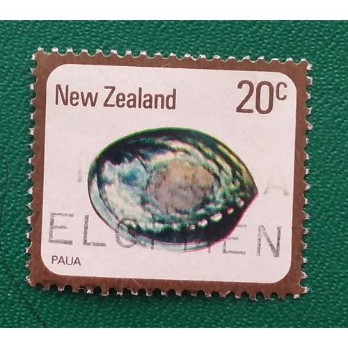 Новая Зеландия 1978 г - Морская раковина Пауа (Haliotis iris), гаш
