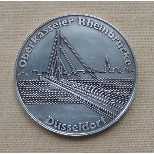 Памятная медаль Оберкассельский мост в Дюссельдорфе, серебро