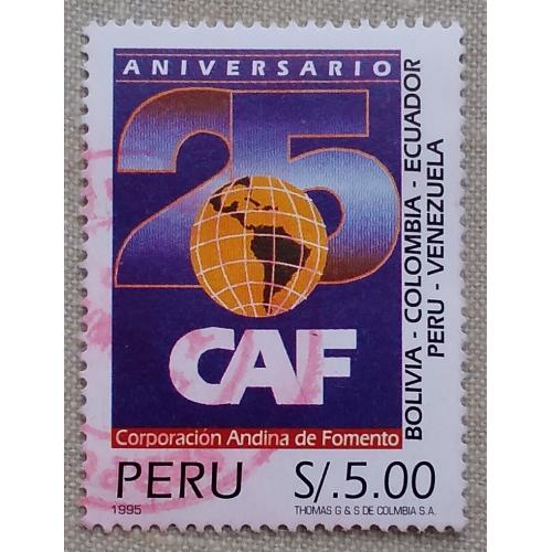 Перу 1995 г - 25-летие Андской корпорации развития (CAF), гаш