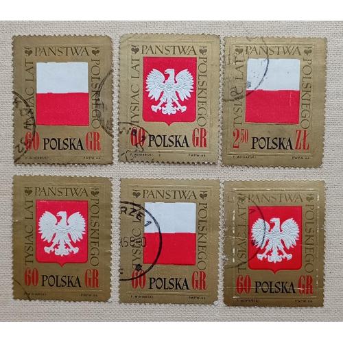 Польша 1966 г - 1000 лет Польше, гаш