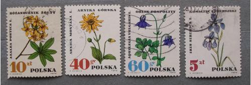 Польша 1967 г - лекарственные растения, 7 шт (см.фото)