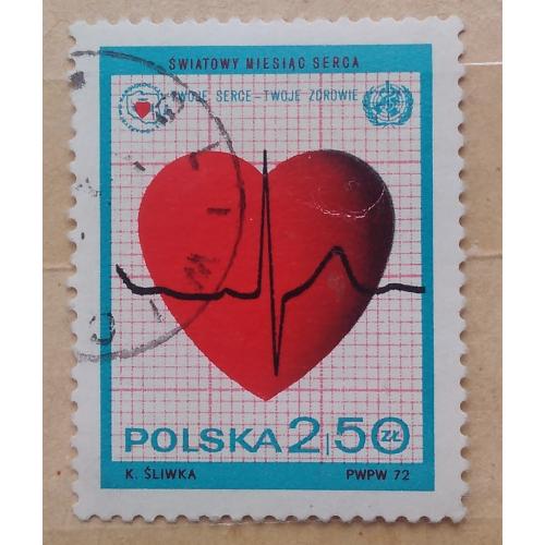 Польша 1972 г - Международный месяц сердца