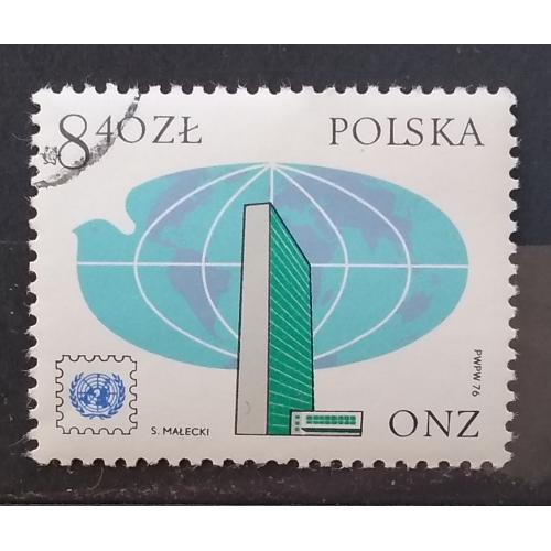 Польша 1976 г - 25 лет почтовым маркам Организации Объединенных Наций