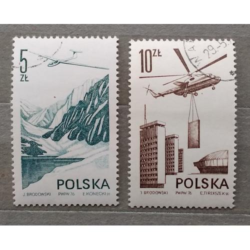 Польша 1976 г -  Авиация