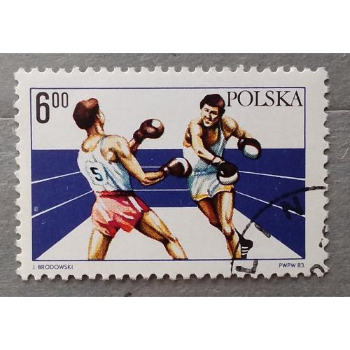 Польша 1983 г - 60-летие Польского боксерского союза, гаш