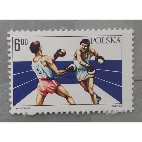 Польша 1983 г - 60-летие Польского союза боксеров, негаш