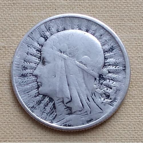 Польша 2 злотых, 1933 г, серебро