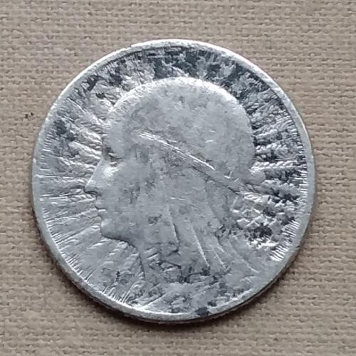 Польша 2 злотых, 1934 г, серебро