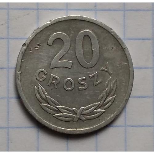Польша 20 грошей, 1972 г
