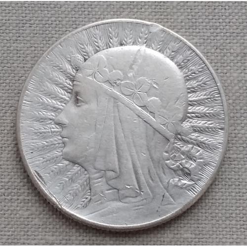 Польша 5 злотых, 1934 г, серебро