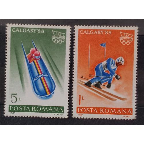 Румыния 1987 г - Олимпийские игры, Калгари 1988