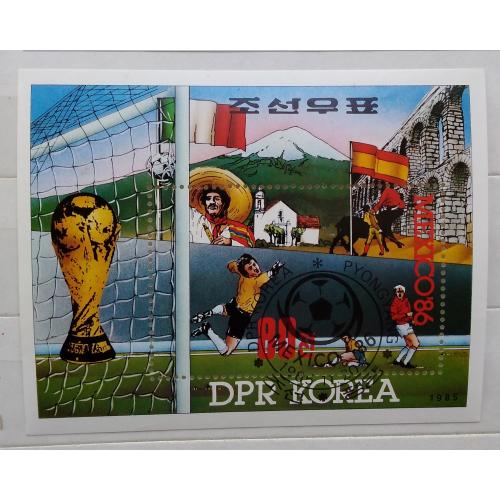 Северная Корея 1985 г - блок Чемпионат мира по футболу, Мексика №1