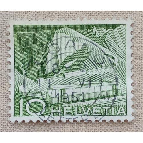 Швейцария 1949 г - Техника и ландшафт, гаш
