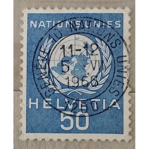 Швейцария,1959 г - служебная марка для Европейского офиса ООН