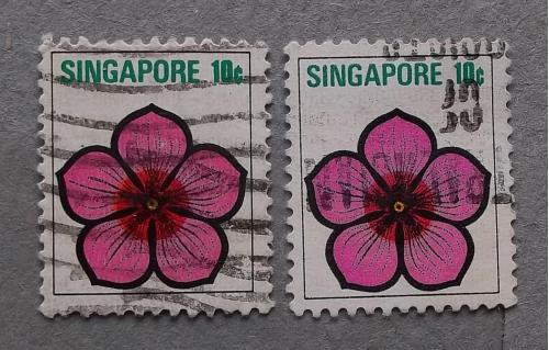 Сингапур 1973 г - Катарантус розовый