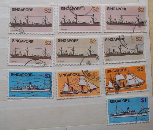 Сингапур 1980 г - корабли