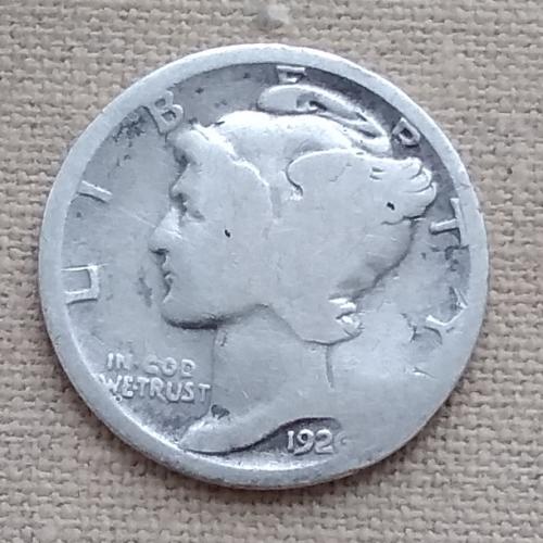 США 1 дайм, 1926 г, серебро