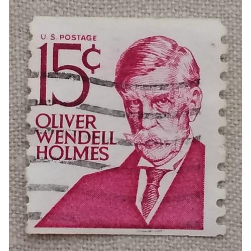 США 1968 г - Выдающиеся американцы. Оливер Венделл Холмс, гаш
