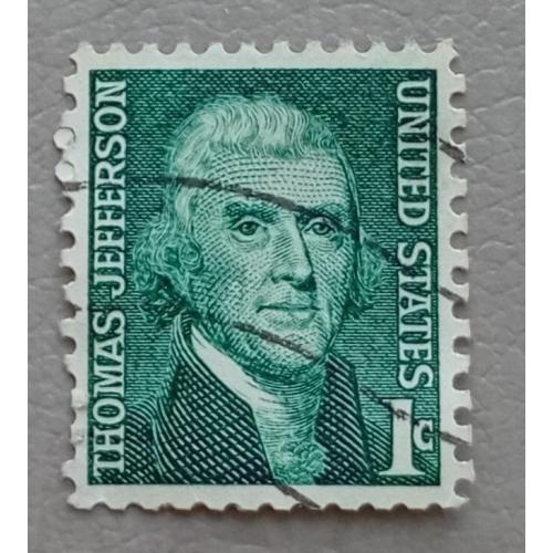 США 1968 г - Выдающиеся американцы. Томас Джефферсон, гаш