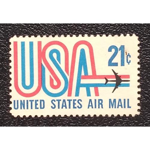 США 1971 г - авиапочта, негаш