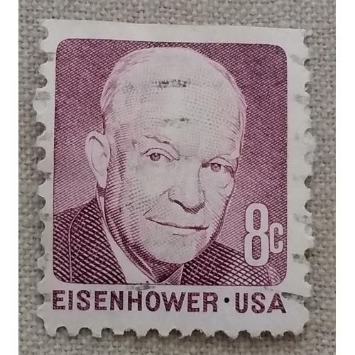 США 1971 г - Выдающиеся американцы. Дуайт Д. Эйзенхауэр, гаш