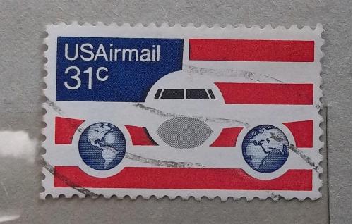 США 1976 г - авиапочта