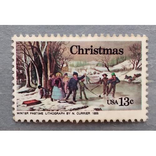 США 1976 г - Рождество, 2 шт (см.фото)