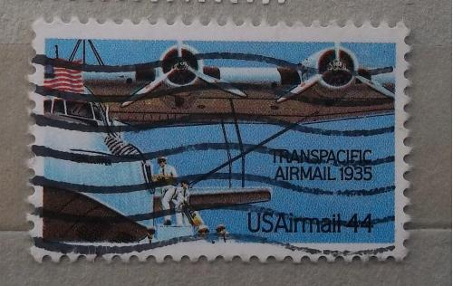 США 1985 г - Транстихоокеанская Авиапочта