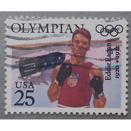США 1990 г - Олимпийские чемпионы.  Эдди Иган, гаш