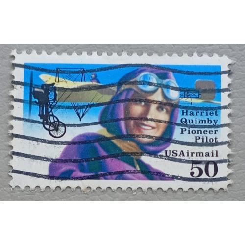 США 1991 г - Гарриет Куимби Пионеры авиации, гаш