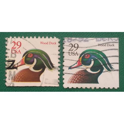 США 1991 г - Утка-мандаринка (Aix sponsa), гаш
