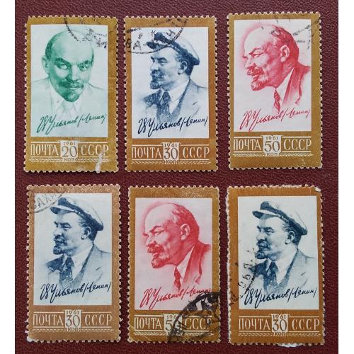  СССР 1961 г -  Десятый стандартный выпуск. В.И.Ленин, гаш