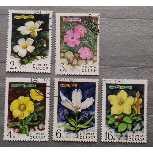 СССР 1977 г - Цветы гор Сибири, ГАШ