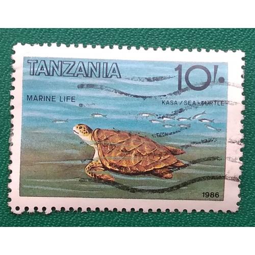 Танзания 1986 г - Морская черепаха, гаш