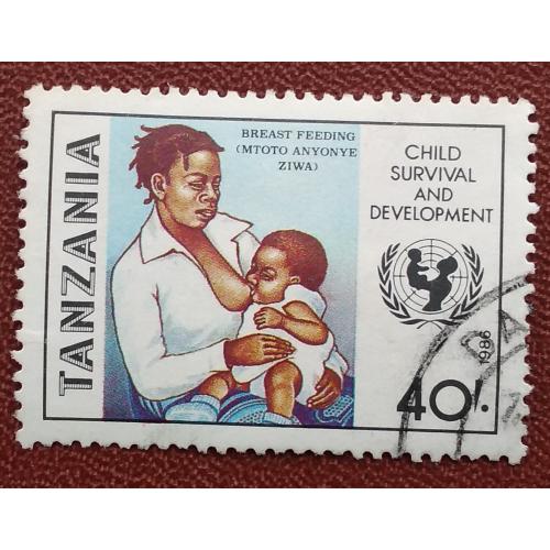 Танзания 1986 г - ЮНИСЕФ. Выживание и развитие детей, гаш