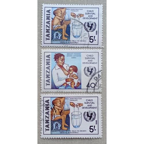 Танзания 1986 г - ЮНИСЕФ. Выживание и развитие детей, гаш