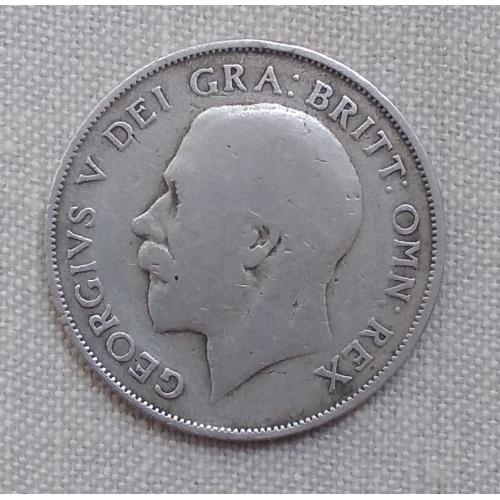 Великобритания 1 шиллинг, 1922 г, серебро