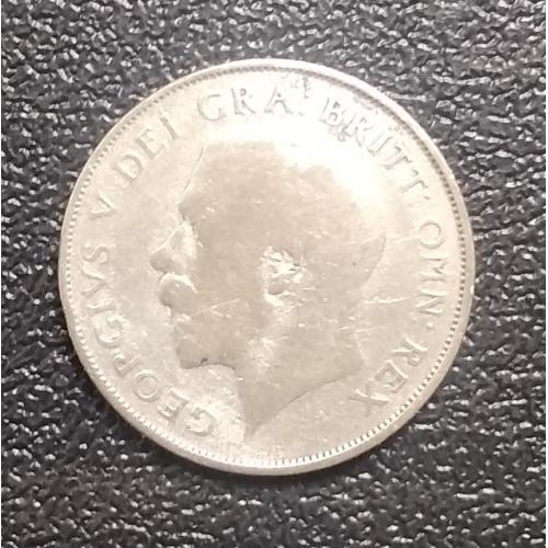 Великобритания 1 шиллинг, 1923 г, серебро