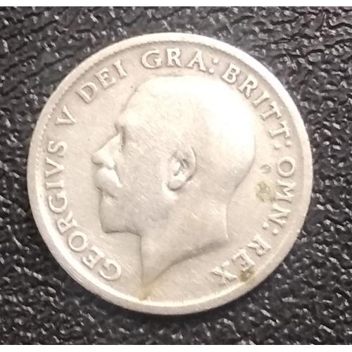Великобритания 6 пенсов, 1920 г , серебро