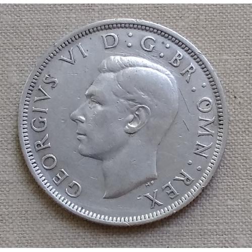 Великобритания ½ кроны, 1942 г, серебро