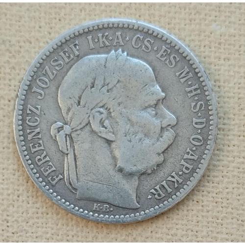 Венгрия 1 крона, 1895 г, серебро