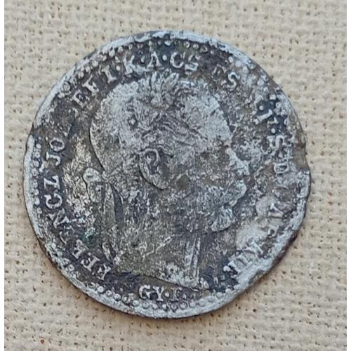 Венгрия 10 крейцеров, 1871 г, серебро