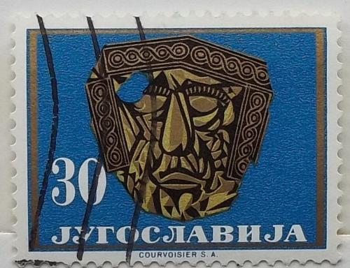 Югославия 1962 г - Золотая маска из Требеништа, 500 г. до н.э.