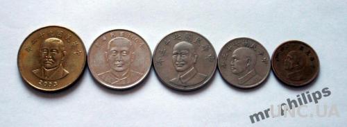 Набор Тайвань - 5 монет
